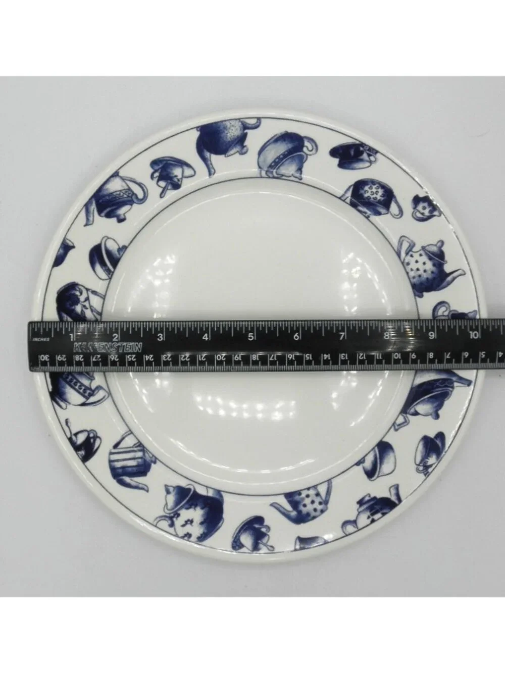 Pier 1 Pattern Code PER33 Blue Teapots 1 Dinner Plates 1 Bowl Replacements